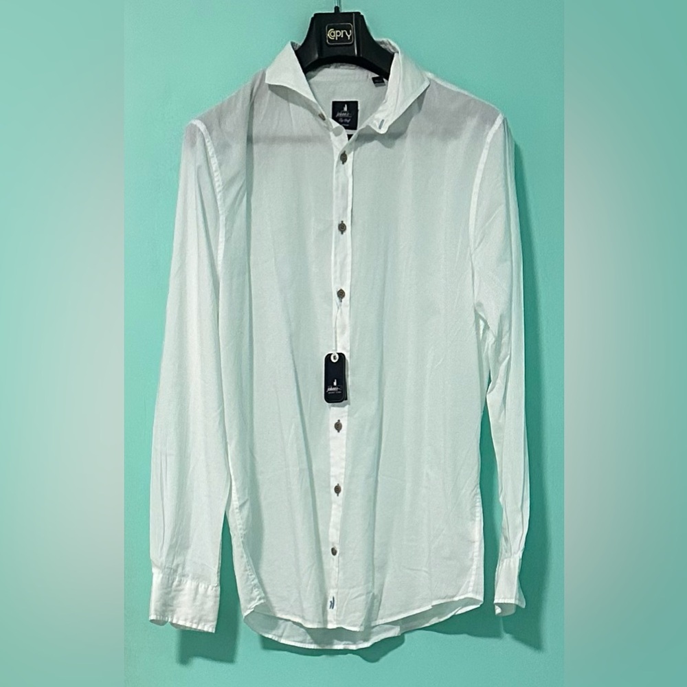 johnnie-O Crisp White Button Down Shirt